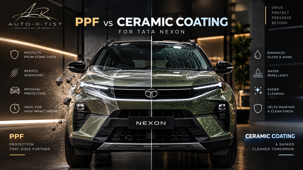 Tata Nexon PPF vs ceramic coating for paint protection