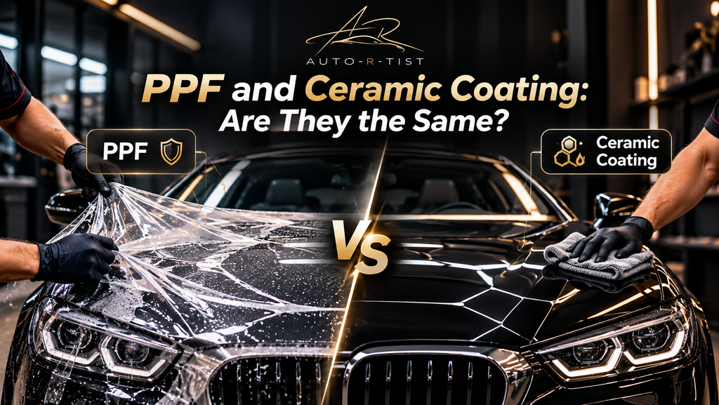 PPF and ceramic coating comparison on a luxury car