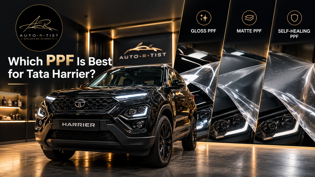 Best PPF options for Tata Harrier including gloss, matte and self-healing PPF by Auto-R-Tist