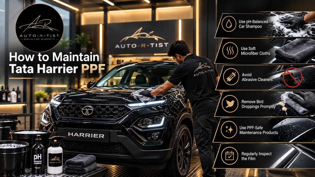How to maintain Tata Harrier PPF with proper cleaning and care by Auto-R-Tist