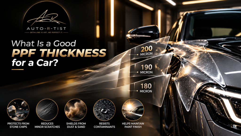 What is a good PPF thickness for a car showing 180, 190 and 200 micron Paint Protection Film
