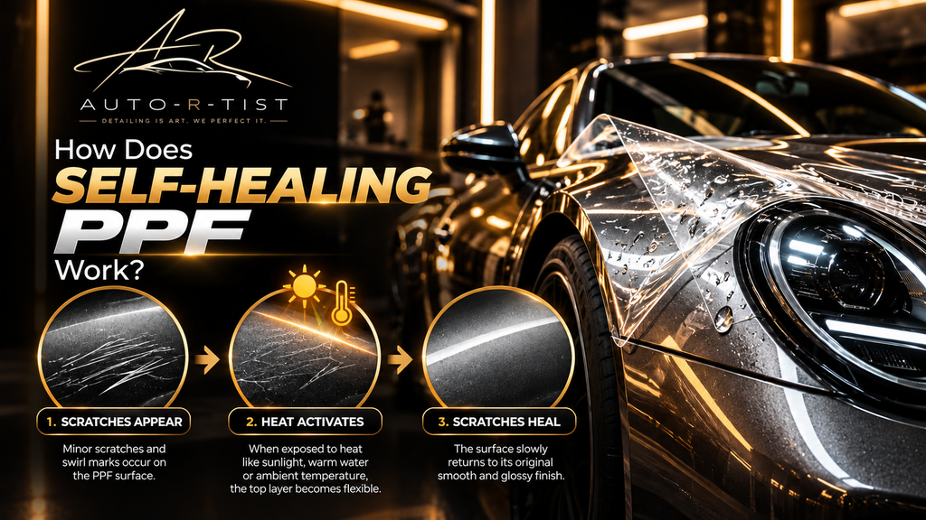 How self-healing PPF works to reduce minor scratches and protect car paint