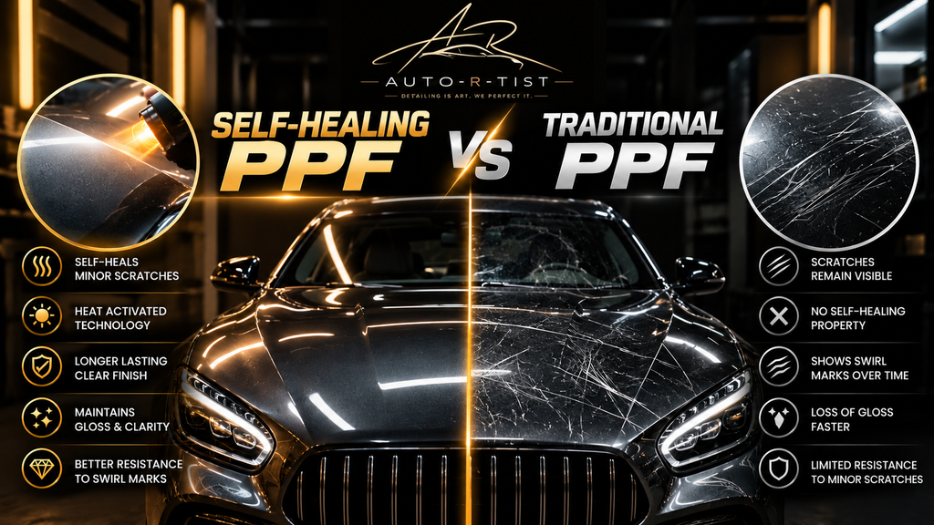 Does thicker PPF provide better self-healing performance?